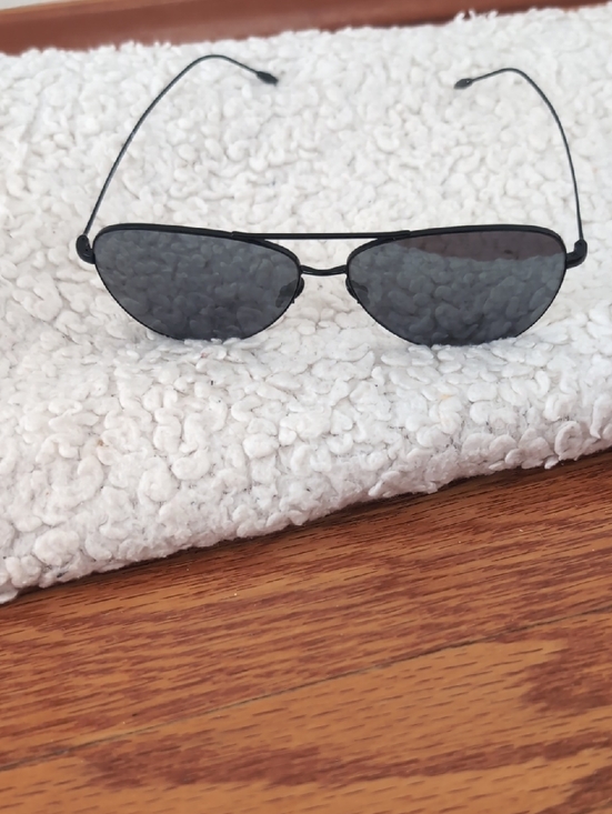 Giorgio Armani Black Aviator Sunglasses with Gray Lenses main image 5